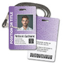 Carte d'identité photo de l'employé - tribal moder