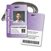 Carte d'identité photo de l'employé - tribal moder