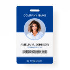 Carte d'identité photo personnalisée de l'employé