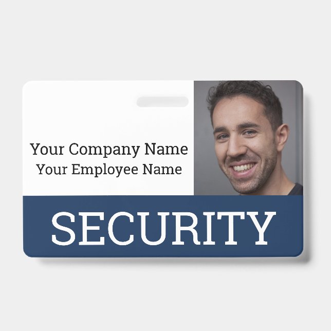 Badge Carte d'identité professionnelle de garde de sécur (Avant)