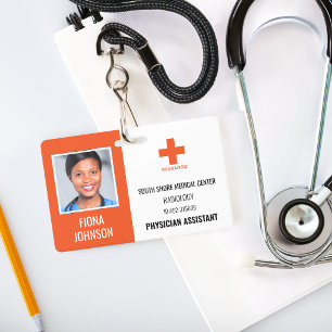 Badge Carte d'identité professionnelle médicale personna