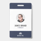 Carte d'identité professionnelle moderne