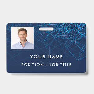 Badge Carte d'identité professionnelle moderne personnal