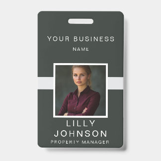 Badge Carte d'identité professionnelle personnalisée ave