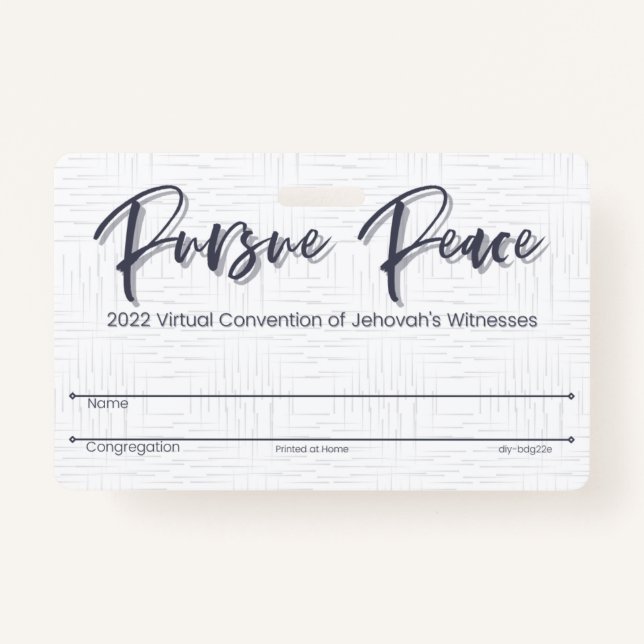 Badge Carte d'insigne JW Keepsaké Convention | Thatché (Devant)