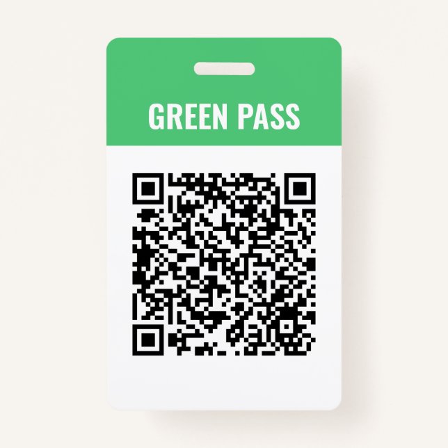 Badge Carte d'insigne PVC Covid Safe Ticket personnalisé (Devant)