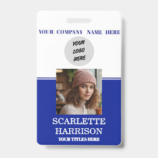 Badge Carte professionnelle personnalisée pour employé d