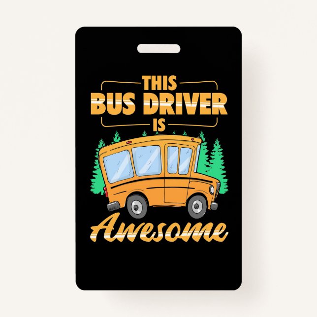 Badge Ce Pilote De Bus Est Super (Devant)