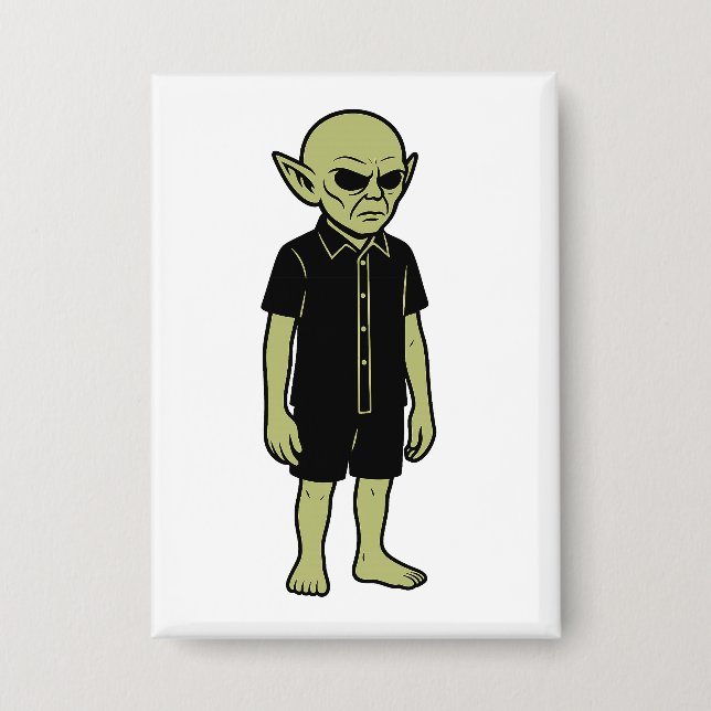 Badge Ce Qu'Ils Ont Vu - Je Crois Que L'Alien Rencontre (Recto)