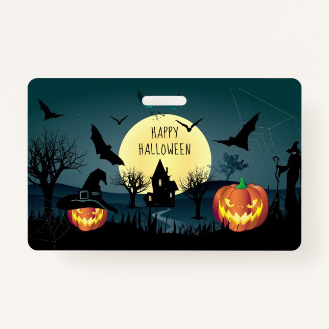 Badge Célébration de la nuit d'Halloween (Devant)