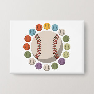 Badge Cercle de baseball coloré