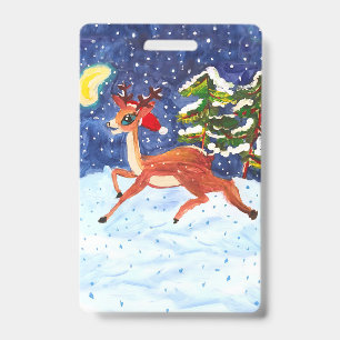 Badge Cerf nouveau-né