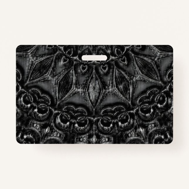 Badge Charcoal Mandala  (Devant)