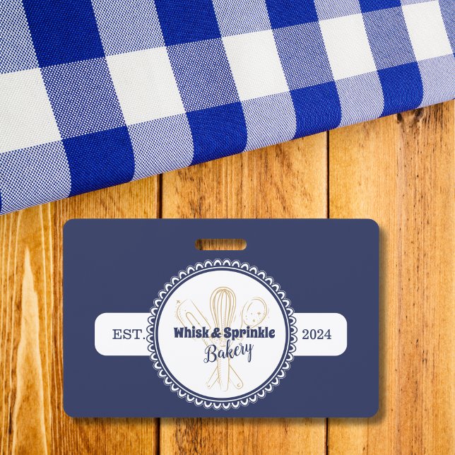 Badge Chef de cuisine de la Marine & Gold Whisk Boulange (Créateur téléchargé)