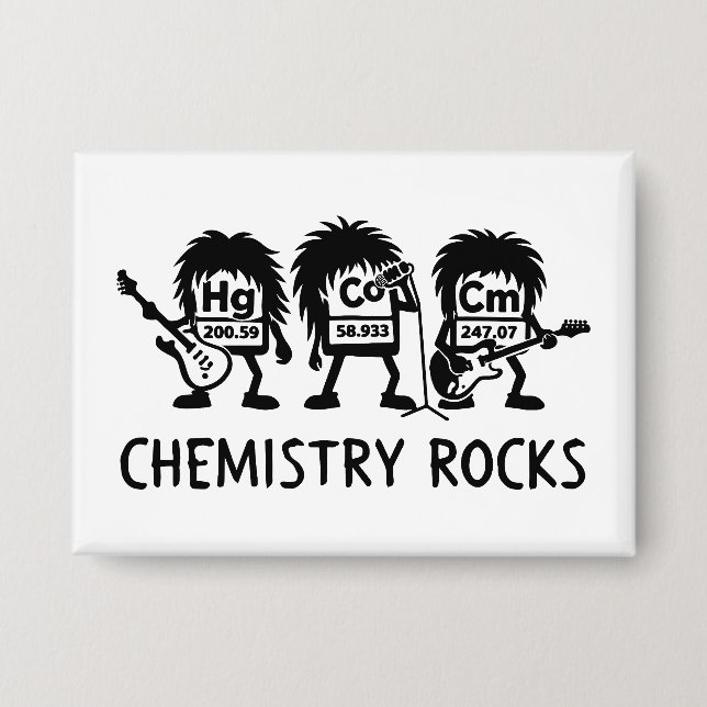 Badge Chemistry Rocks Science Rock Band (Recto)