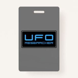 Badge Chercheur OVNI Aliens de recherche paranormal