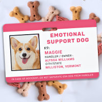 Chien de soutien émotionnel pour animal de compagn