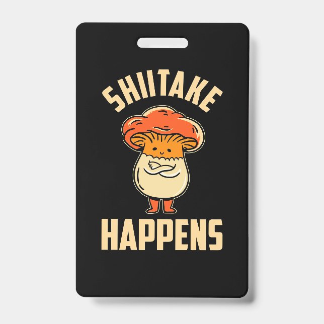 Badge Chiitake aux champignons (Avant)