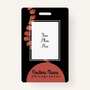 Badge Chiropractor Chiropractor Aquarelle Spine