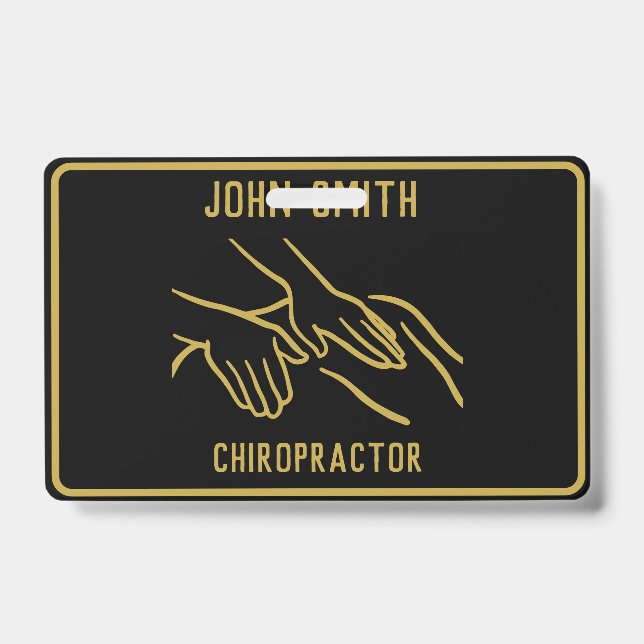 Badge Chiropraticien Professionnel (Avant)