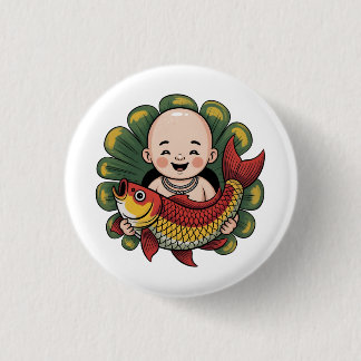 Badge | Chloe Baby - Joli garçon avec Lucky Koi