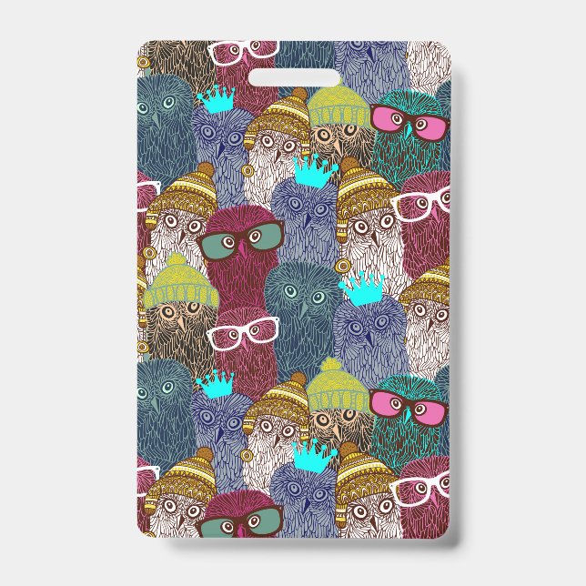 Badge Chouette dans la couronne (Avant)