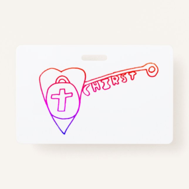 Badge Christ est la clé (Devant)