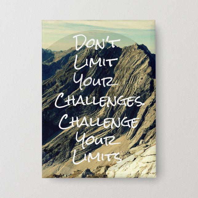 Badge Citation Motivationnelle : Remettez vos limites (Recto)