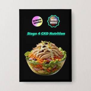 Badge CKD Stade 4 Inspiration de repas Artwork 1 Bouton