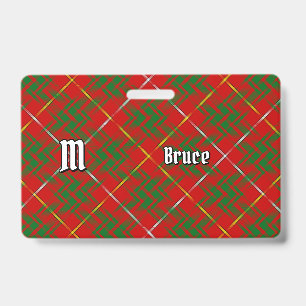 Badge Clan Bruce Tartan