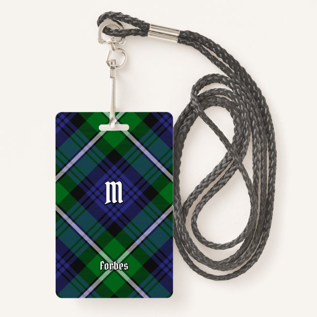 Badge Clan Forbes Tartan (Devant avec lanière)