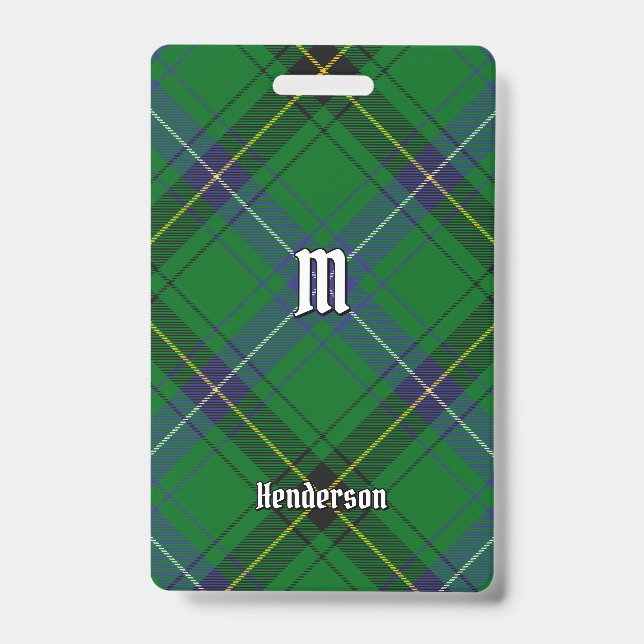 Badge Clan Henderson Tartan (Face)