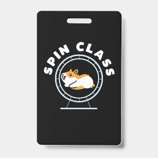 Badge Classe de spin Hamster