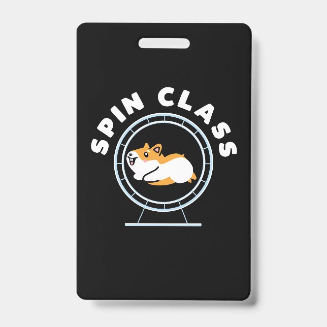 Badge Classe de spin Hamster (Avant)