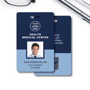 Badge Clinique de soins médicaux ID professionnel de méd