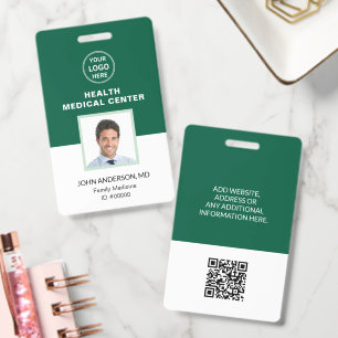 Badge Clinique Médicale Docteur Green Carte professionne