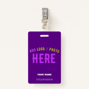 BADGE CLIP EN MÉTAL DE MARQUE INDIGO MODERNE ET ÉLÉGANT