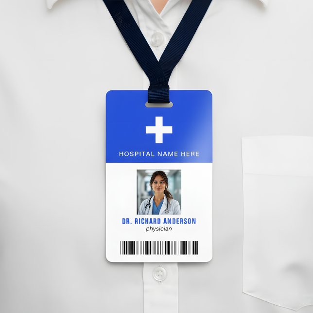 Badge Code-barres de la carte d'identité de l'employé de (Créateur téléchargé)