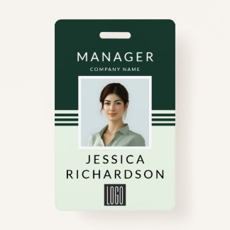 Badge Code-barres et ID logo professionnel