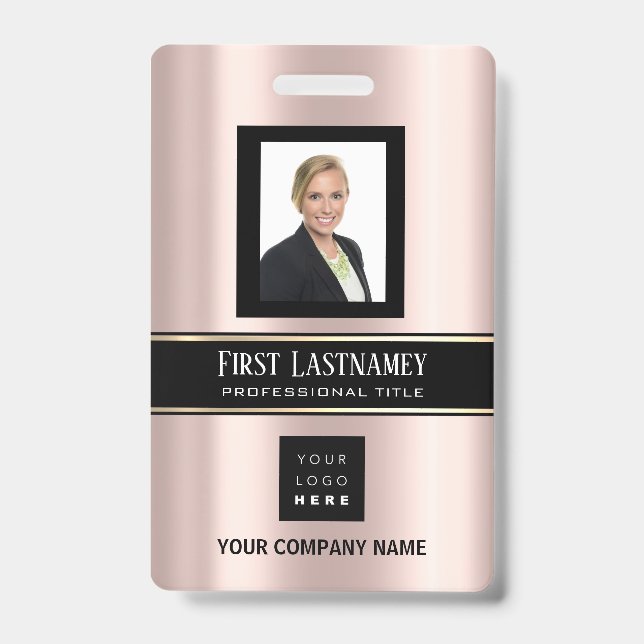 Badge Code-barres - Nom de la photo Carte d'identité Ros (Face)