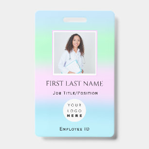 Badge Code-barres Photo IDCard Health Nurse Doctor