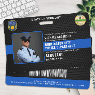 Badge Code d'application de la loi de l'agent de police