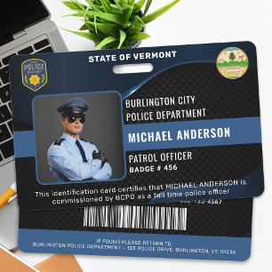 Badge Code d'application de la loi de l'agent de police
