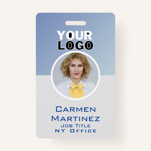 Badge Code de la barre de sécurité de l'entreprise - ID  (Devant)