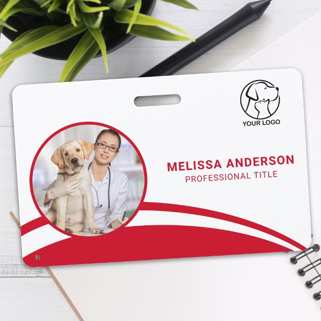 Badge Code de la barre photo de l'employé personnalisé N (Créateur téléchargé)