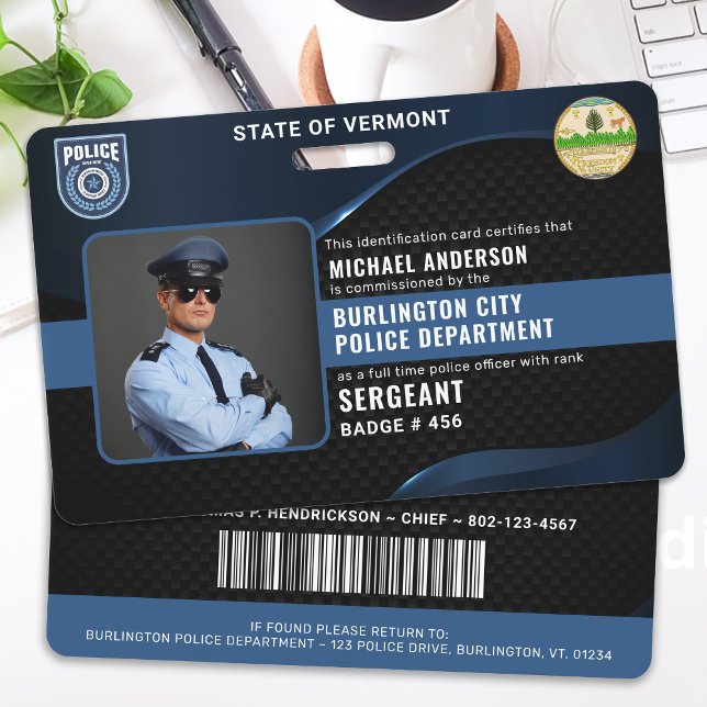 Badge Code d'identification personnel de police (Créateur téléchargé)