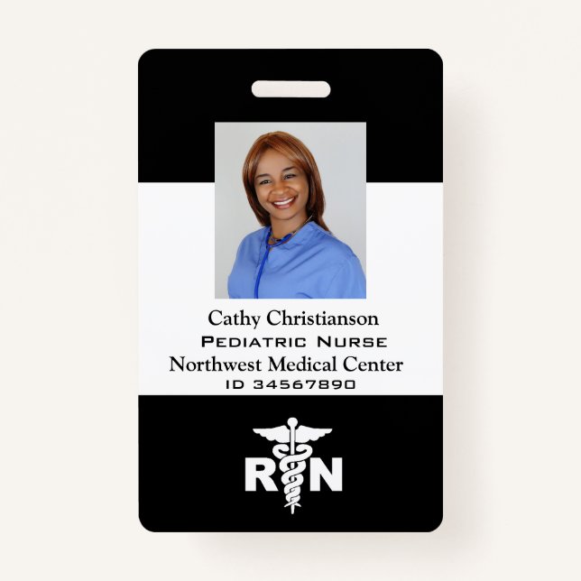 Badge Code du scanneur d'infirmières inscrites à la RN (Devant)
