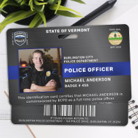 Code photo de l'agent de police