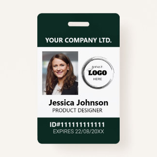 Badge Code photo de l'employé professionnel personnalisé