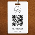Code QR | Business Logo Professionnel Simple Blanc